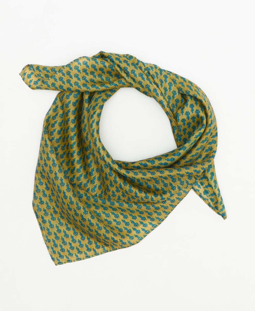 vintage silk square scarf