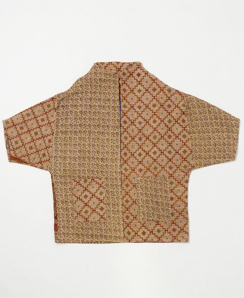 ethically made quilted jacket handmade by artisans in India