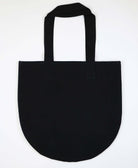 Canvas tote bag with solid back