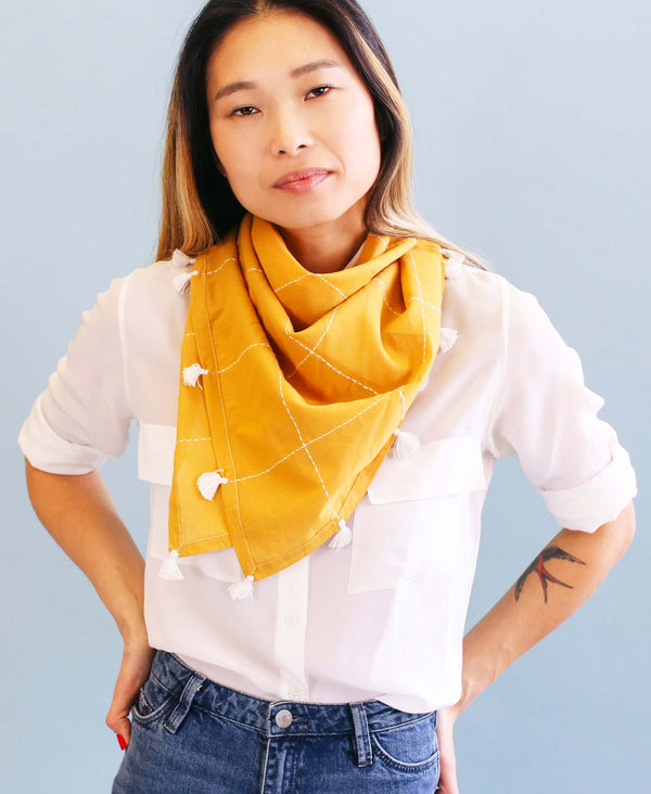 Handmade eco-friendly neck scarf 
