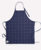 organic cotton navy blue bib apron for cooking and gardening by Anchal Project