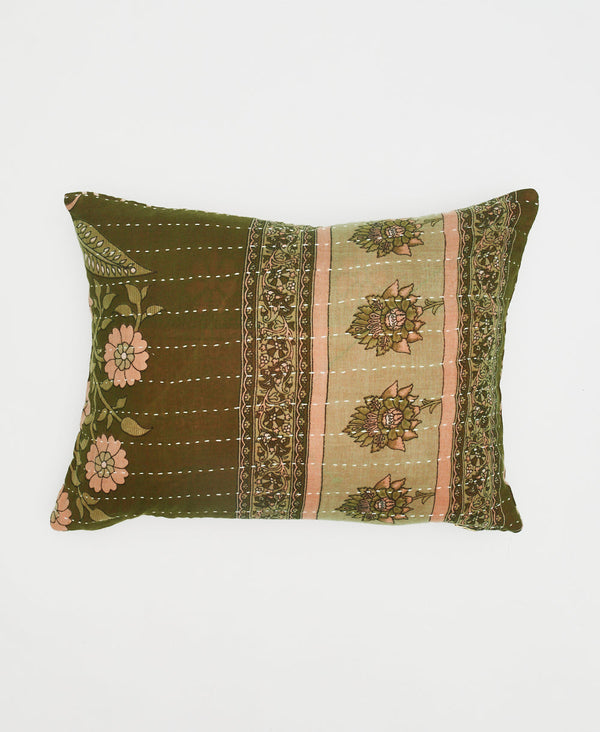 Small Kantha Throw Pillow - No. 230721