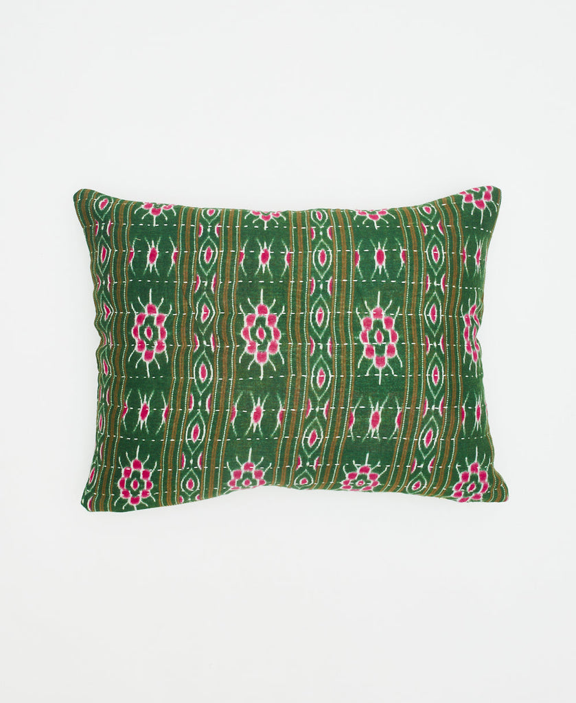 Small Kantha Throw Pillow - No. 230818