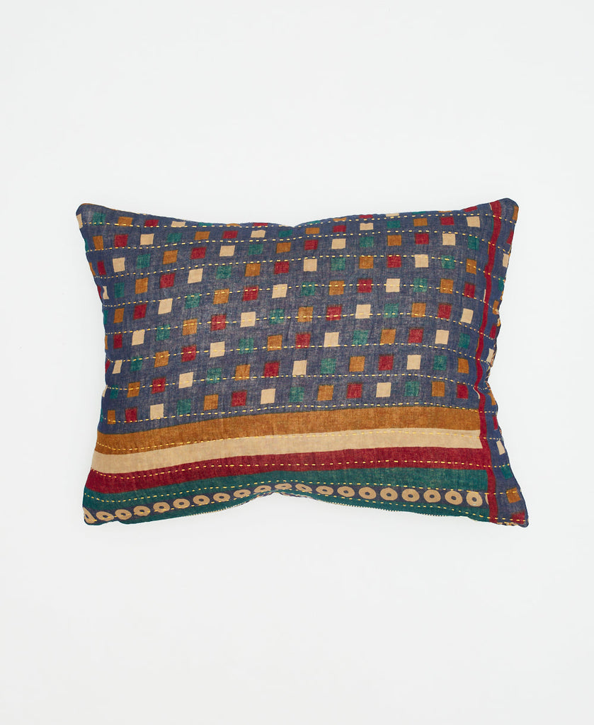 Small Kantha Throw Pillow - No. 230821