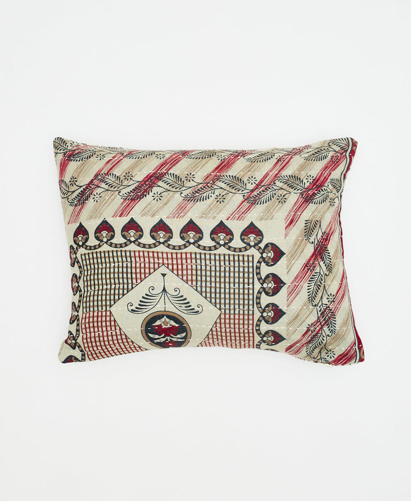 Small Kantha Throw Pillow - No. 230825