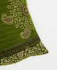 fair trade throw pillow handmade by women artisans using layers of recycled vintage cotton saris 