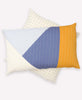 asha colorblock throw pillow hand-stitched from organic cotton