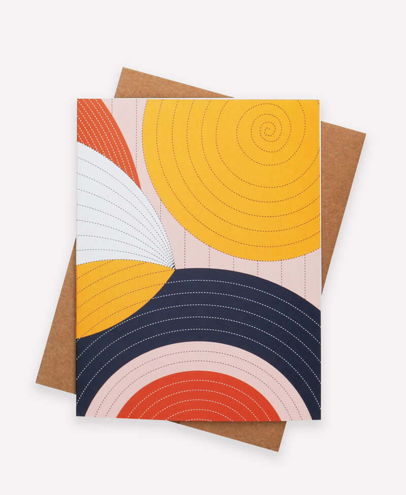 Spiral Quilt Blank Card