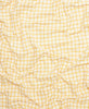 mustard yellow and ivory grid-stitch tablecloth by Anchal