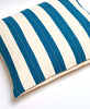 modern striped kantha stitched throw pillow by Anchal