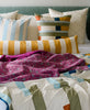 fair trade certified organic cotton accent pillows and quilts made of recycled vintage saris from Anchal Project