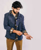 sustainable unisex chore jacket by Anchal Project with kantha stitching