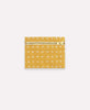 Anchal Project mustard yellow coin purse with cross-stitch embroidery