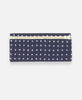 Anchal Project organic cotton pencil case with cross-stitch embroidery in navy blue
