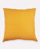 Anchal Project mustard yellow hand-embroidered cross-stitch modern throw pillow