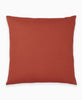 GOTS certified organic cotton minimalist throw pillow in rust red by Anchal