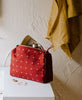 modern rust orange toiletry bag handmade and hand-stitched in India