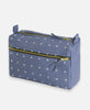 square makeup bag with top zipper by Anchal Project