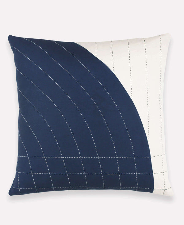 Anchal Project navy curve throw pillow