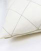 Anchal organic cotton ivory euro sham with gold toned zipper closure