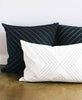 monochromatic arrow embroidered lumbar pillow by Anchal Project