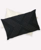 GOTS certified organic cotton modern embroidered lumbar pillows