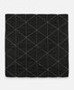 geometric triangle embroidered bandana scarf in modern black