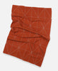 Anchal rust-orange tea towel made from organic cotton