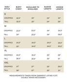 multi-check quilted hoodie size chart by Anchal