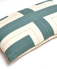 spruce interlock lumbar throw pillow by Anchal Project made from organic cotton