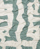 spruce green interlock quilt throw handmade in India by Anchal Project