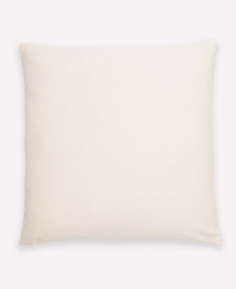 organic cotton modern embroidered throw pillow with removable down feather pillow insert