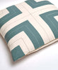 spruce green interlock throw pillow by Anchal Project