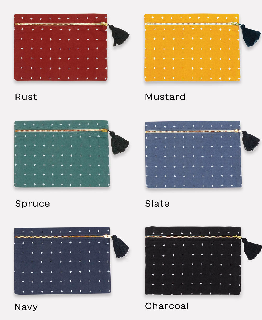 choose your cross-stitch pouch color