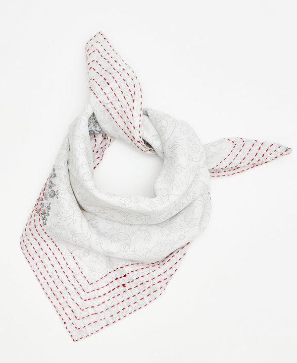 fair trade bandana handmade by women artisans using 2 layers of ethically sourced recycled vintage cotton saris 