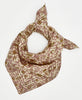 fair trade bandana handmade by women artisans in Ajmer, India using 2 layers of upcycled vintage cotton saris