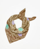 fair trade cotton bandana handmade by women artisans using 2 layers of sustainably source vintage cotton saris