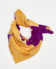 one-of-a-kind bandana handmade by women artisans using 2 layers of ethically sourced vintage cotton saris