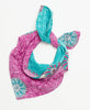 cotton neckerchief handmade by women using recycled vintage saris