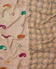 plaid and paisley mixed pattern kantha quilt made in India by Anchal Project artisans