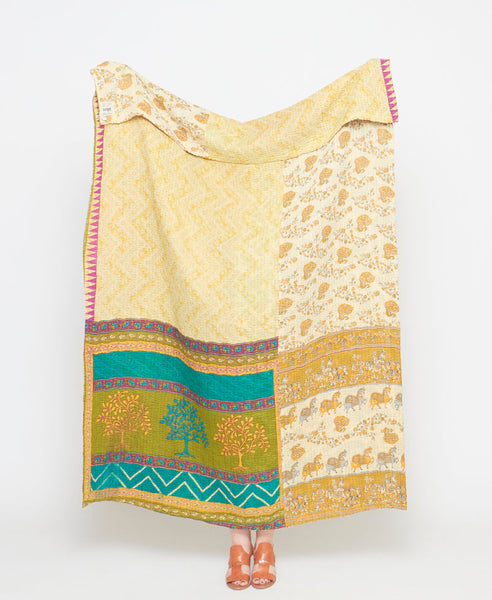 Kantha Quilt Throw - No. 230117