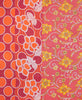 Multi pattern artisan-made throw quilt featuring kantha stitching 