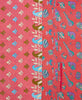 Artisan-made quilt featuring kantha stitching 