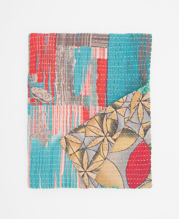 Small Kantha Quilt Throw - No. 230522