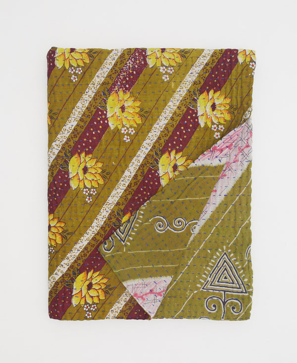 Small Kantha Quilt Throw - No. 230610