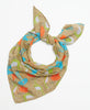 cotton square scarf handmade by women artisans in Ajmer, India