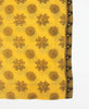 Yellow and black bold printed sustainable soft cotton scarf 