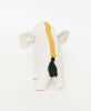 Eco friendly stuffed elephant featuring black tassel tail for a fun detail 