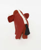 Eco friendly stuffed elephant made from organic cotton and is hand made from scrap materials 