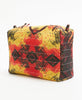 handmade canvas lined toiletry bag made of recycled vintage saris 